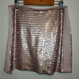 Mango Sequin Mini Skirt